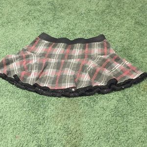 Grey schoolgirl skirt